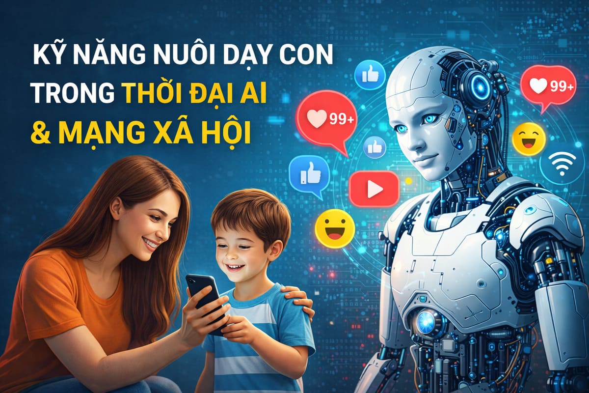 Kỹ Năng Nuôi Dạy Con Trong Thời Đại AI & Mạng Xã Hội 2026