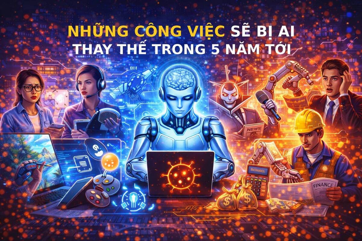 Những Công Việc Sẽ Bị AI Thay Thế Trong 5 Năm Tới
